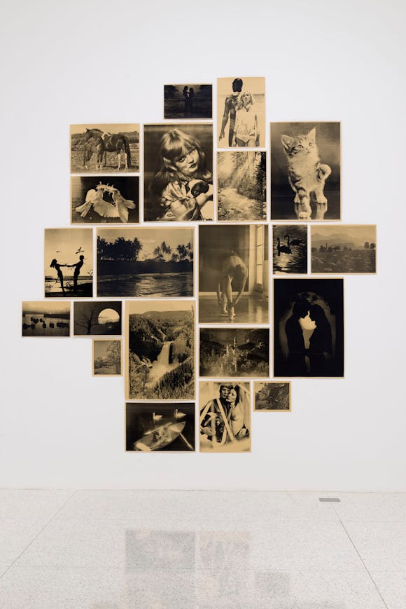 View of the exhibition Ordinary Pictures, 2016; Hans-Peter Feldmann, Sonntagsbilder (Sunday Pictures), 1976