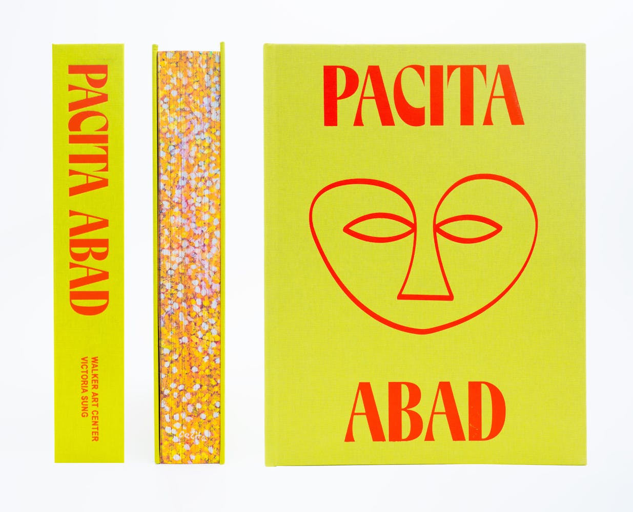 Cover and sides of a colorful book.