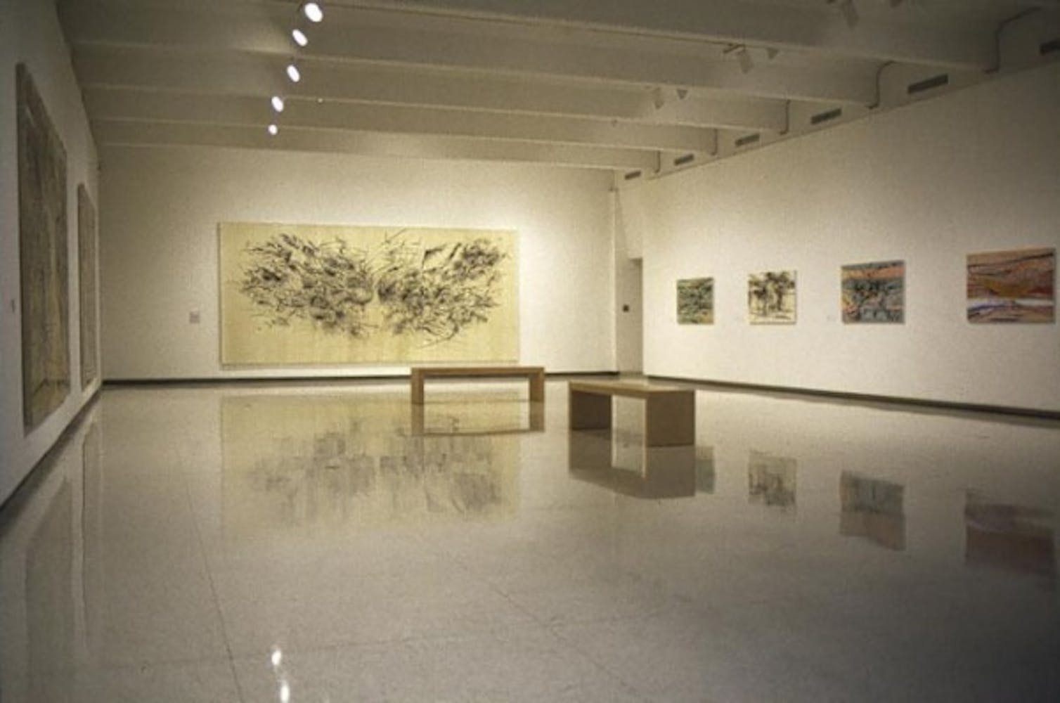 Installation view of Julie Mehretu: Drawing into Painting, Walker Art Center, Minneapolis, 2003