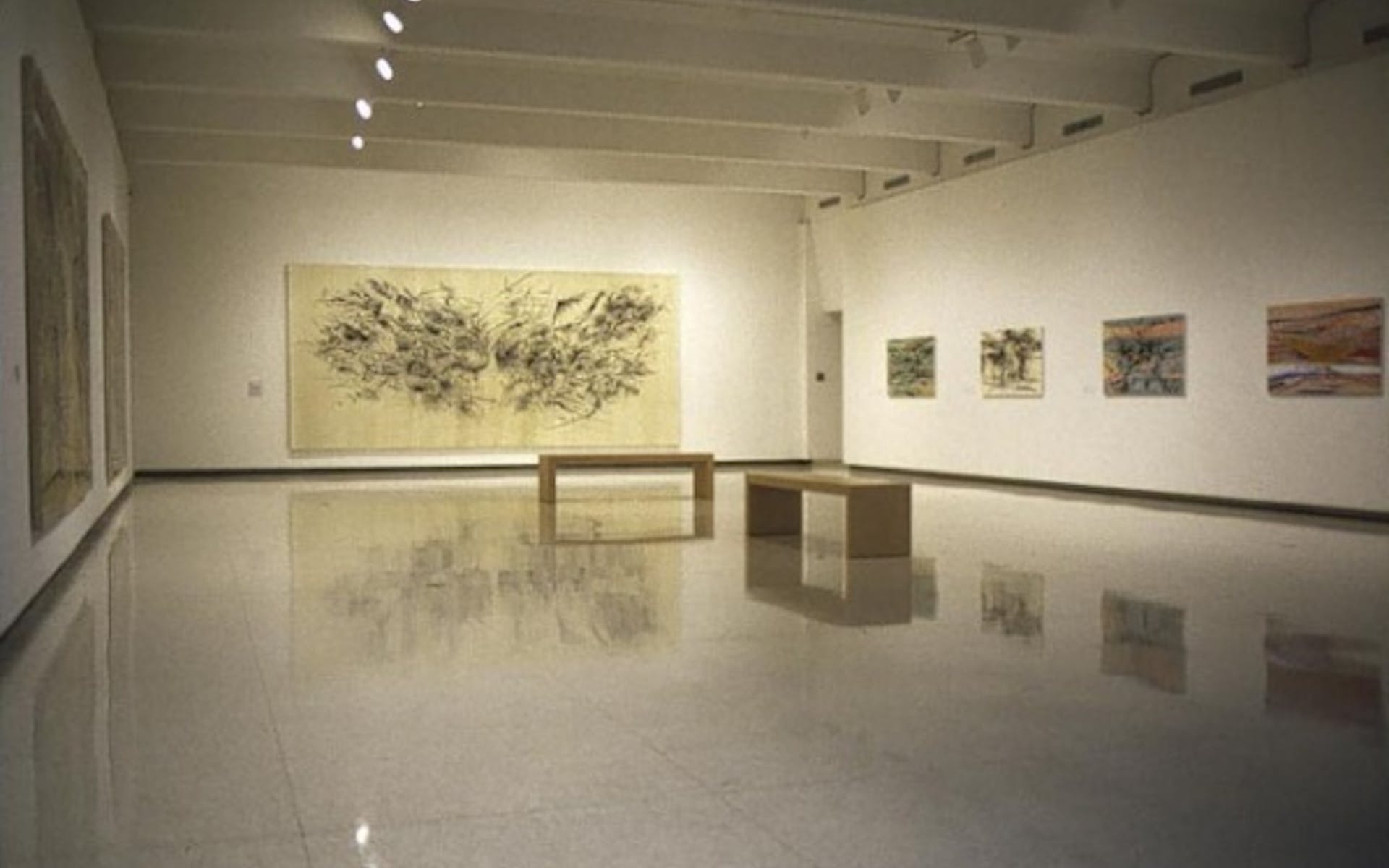 Installation view of Julie Mehretu: Drawing into Painting, Walker Art Center, Minneapolis, 2003