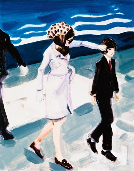 Elizabeth Peyton, Jackie and John (Jackie fixing John’s hair), 1999