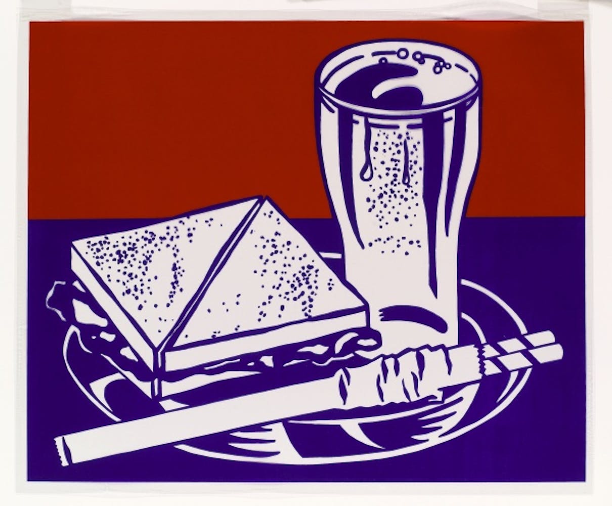 Roy Lichtenstein, Sandwich and Soda from the portfolio Ten Works by Ten Painters, 1964