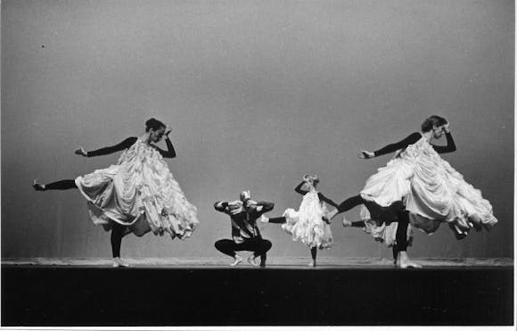 Merce Cunningham Dance Company performing Antic Meet (1958), with costumes and décor by Robert Rauschenberg