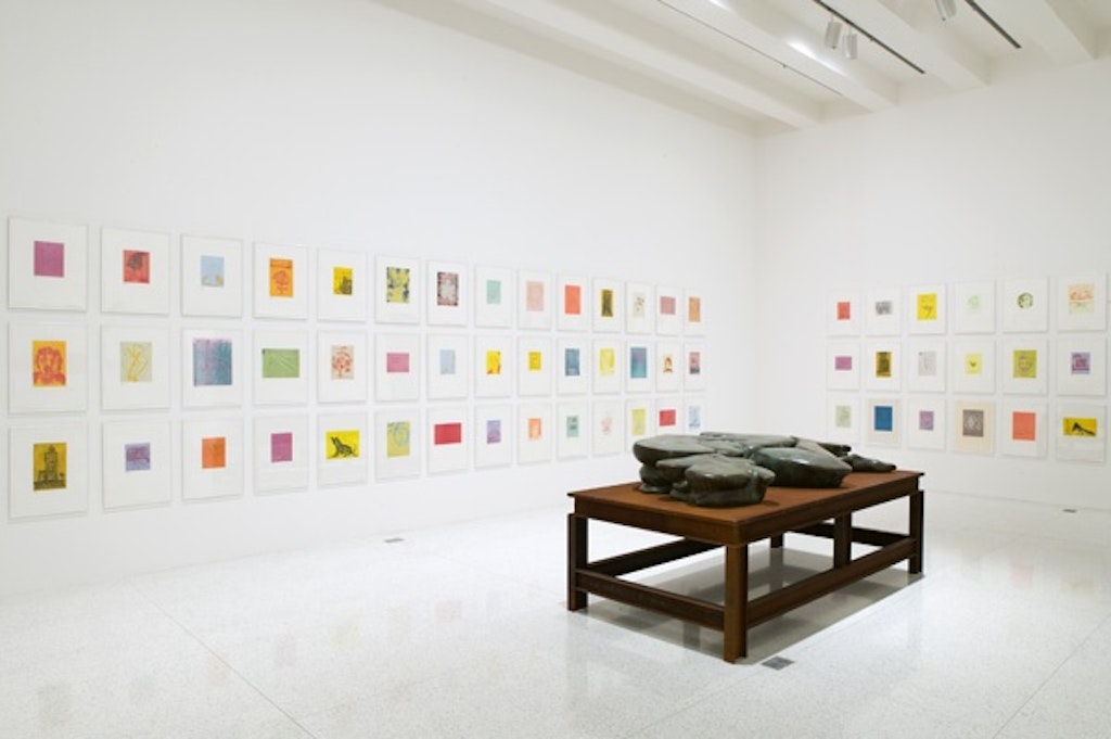 Installation view of the exhibition Quartet: Barney, Gober, Levine,&nbsp;Schütte
