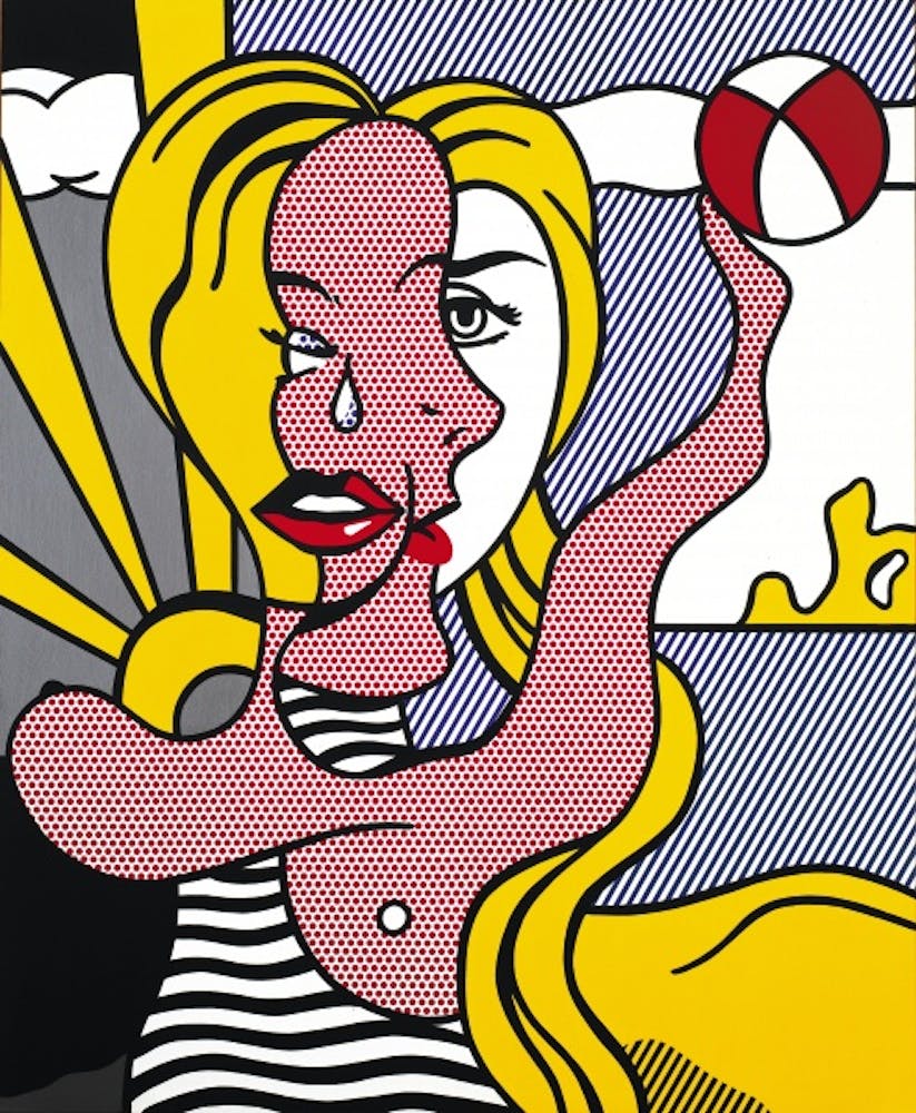 Roy Lichtenstein, Girl with Beach Ball III, 1977