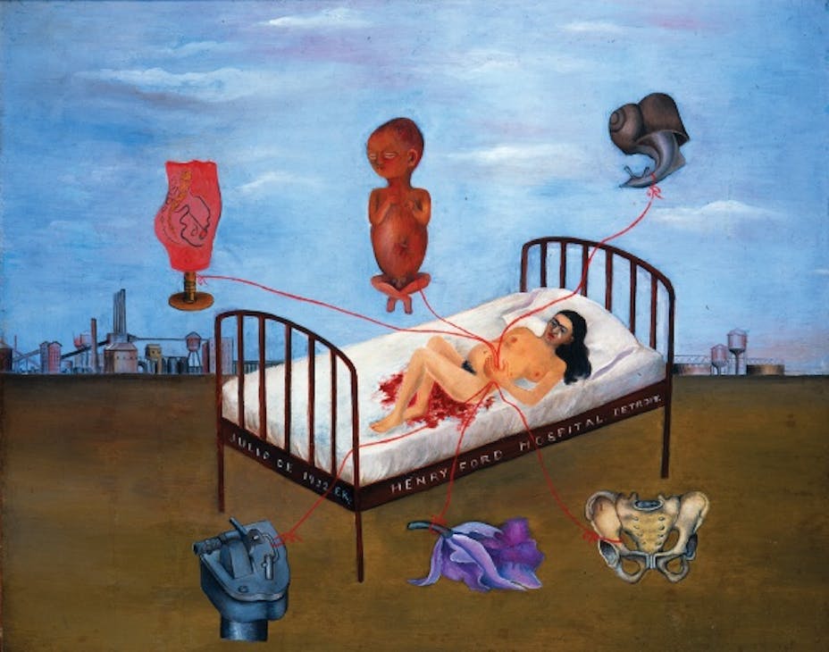 Frida Kahlo, Henry Ford Hospital, 1932