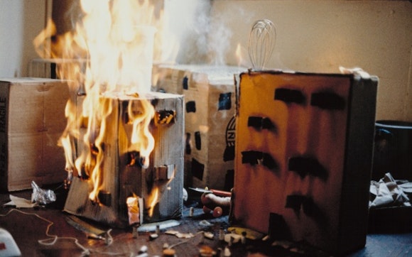 Peter Fischli and David Weiss, The Fire of Uster from Wurst Series, 1979