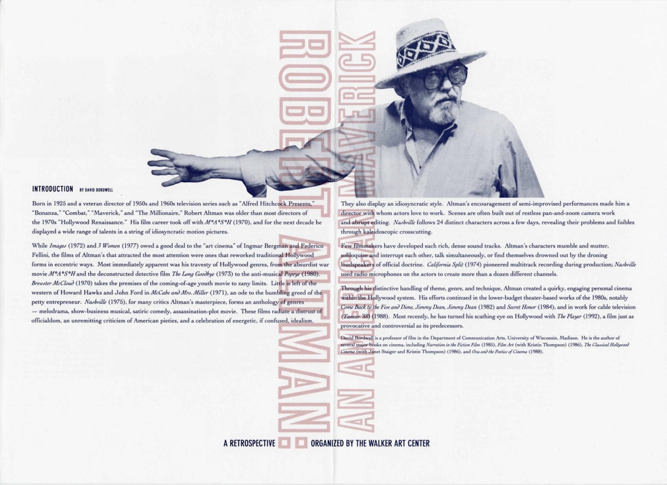 Robert Altman Dialogue event brochure page 2