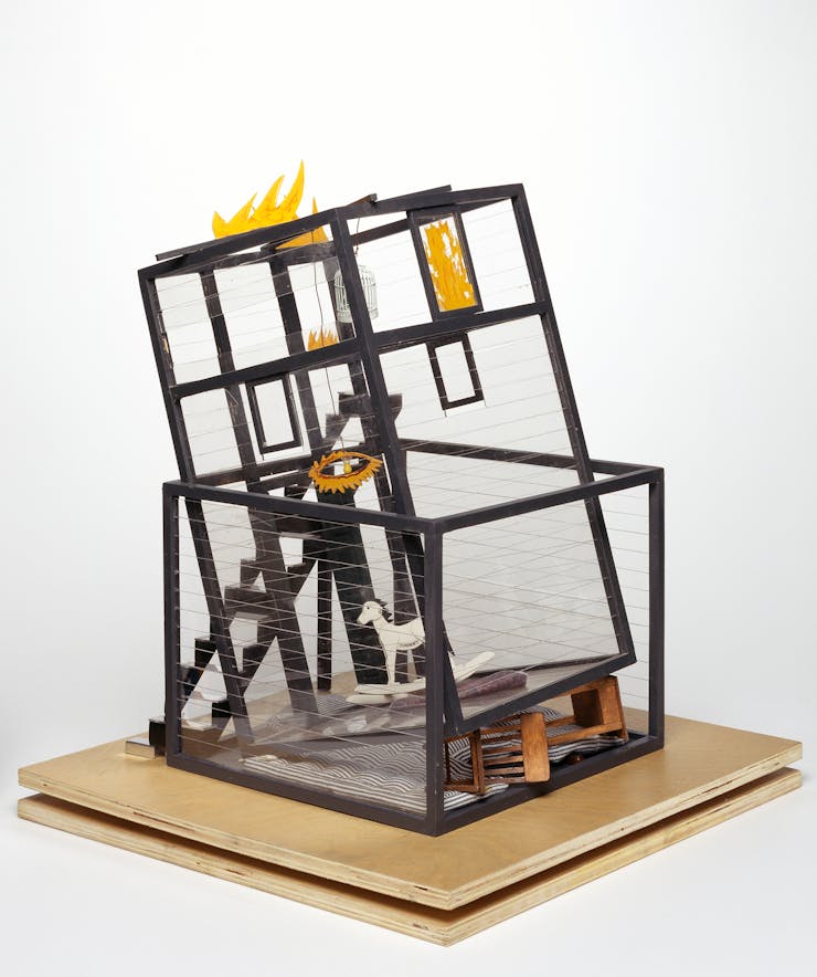 Siah Armajani, working model for Fallujah, 2004, wood, metal, fabric, paint, acrylic. Collection Walker Art Center, Minneapolis; Gift of the artist, 2006
