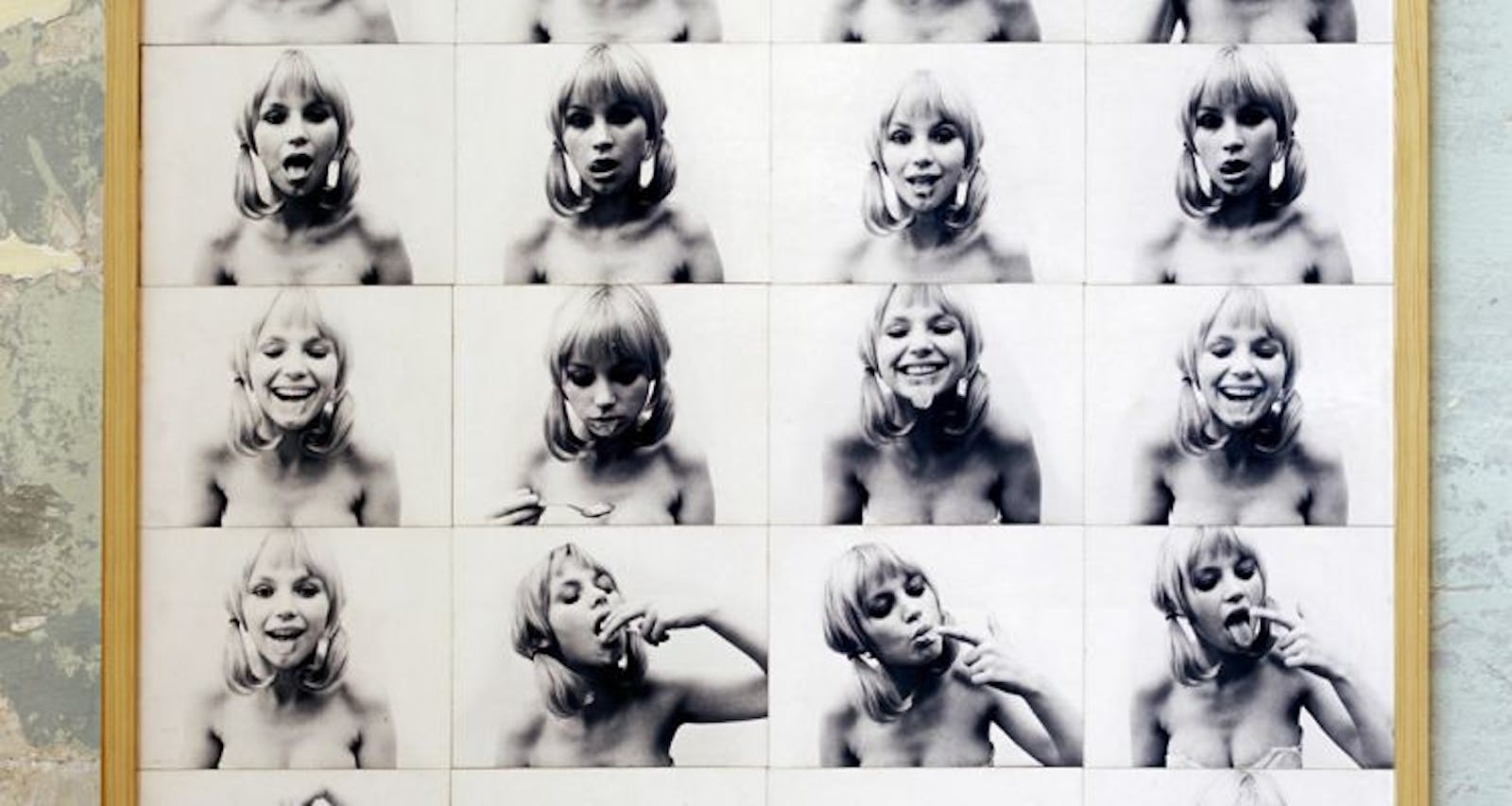 Black and white photographs of an adult