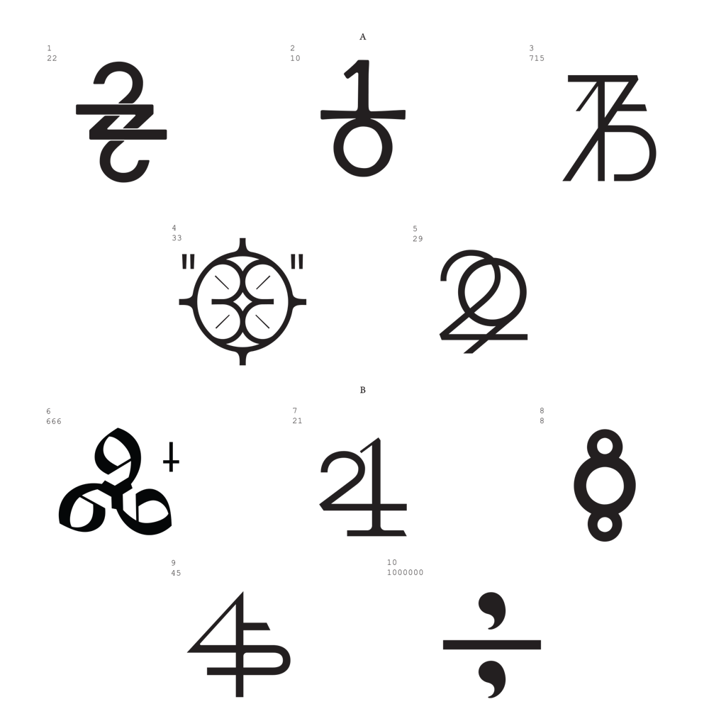 Various symbols