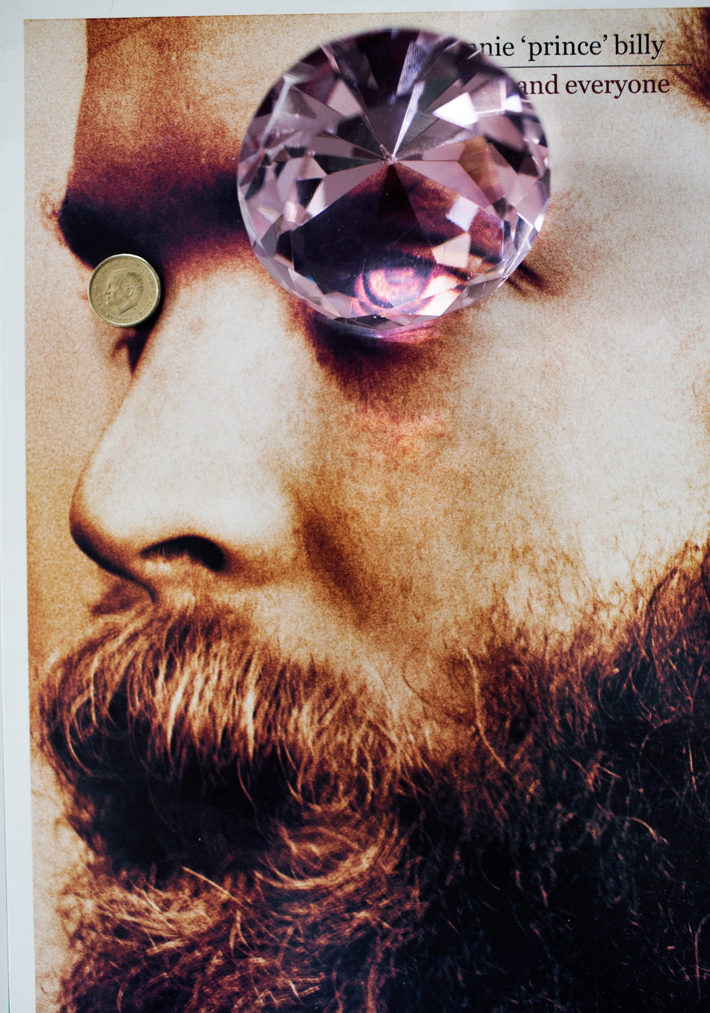 collaged image of man