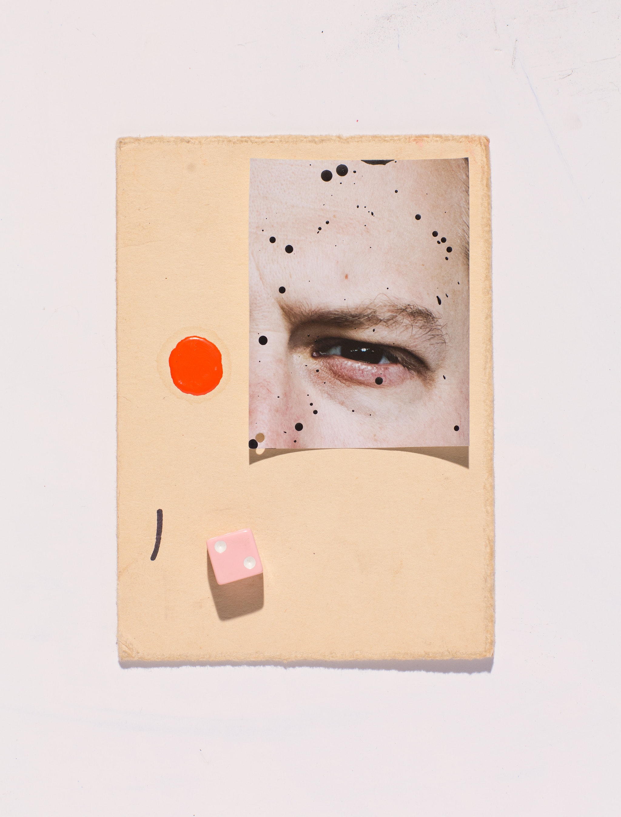 collage of objects and photographs