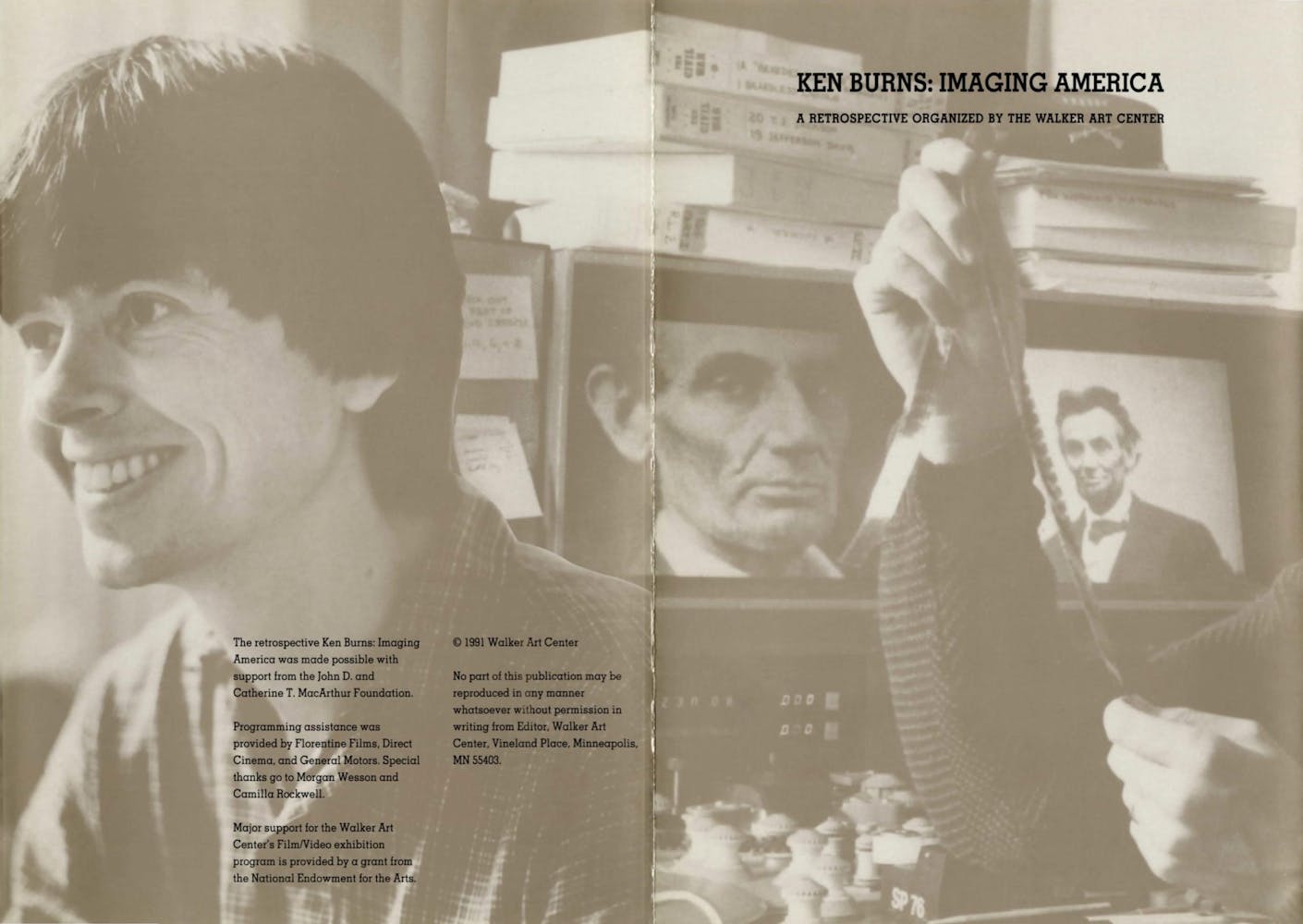 Ken Burns Dialogue event brochure page 1