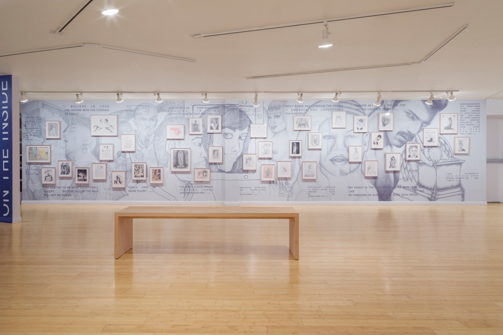 View of artwork in gallery