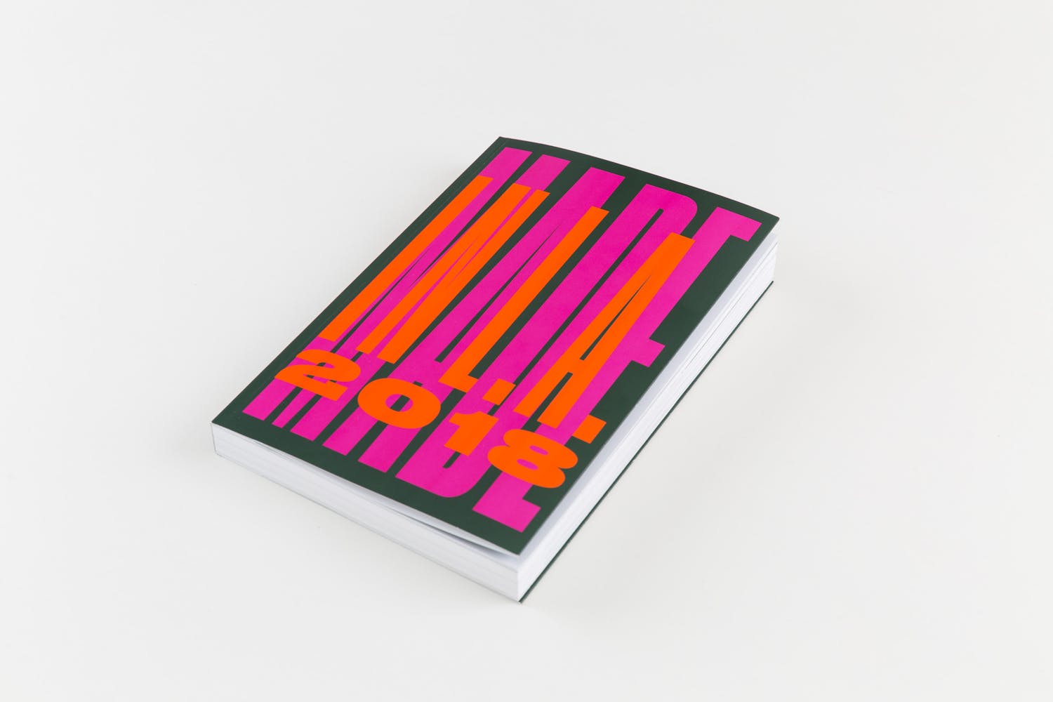 Image of brightly colored book cover for "Made in LA 2018"
