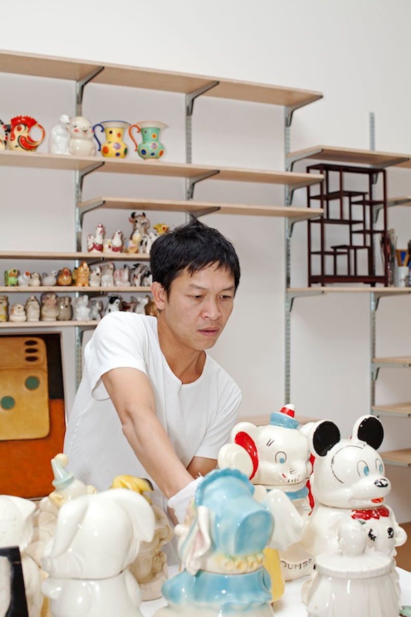 Danh Vo Installing Exhibit