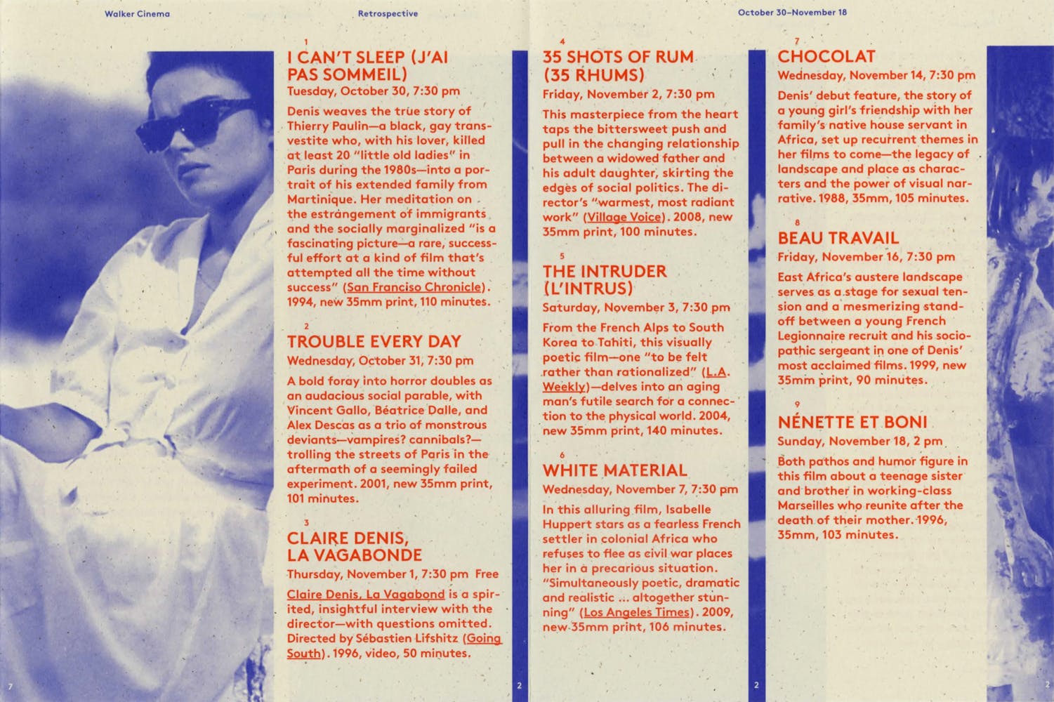 Brochure for Claire Denis Regis Dialogue pg 4