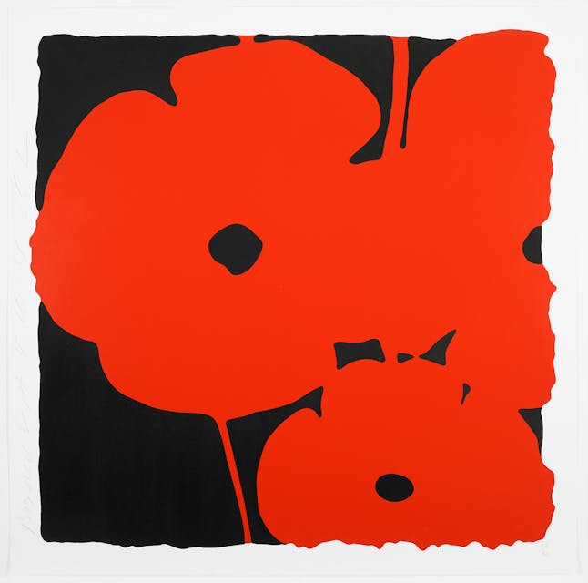 Red Poppy by Donald Sultan