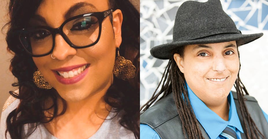 Two portraits of individuals.