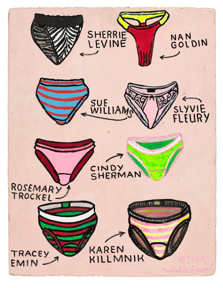 Frank Gaard, Eight Famous Artists’s Panties, 1997