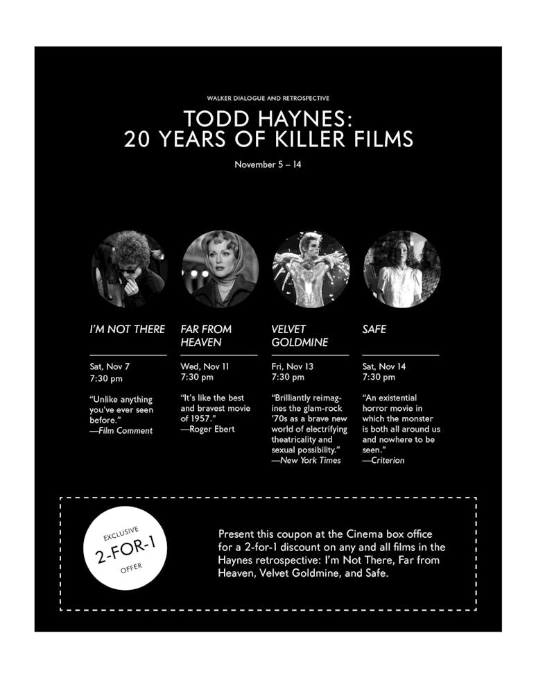 Todd Haynes Dialogues event program notes pg 2