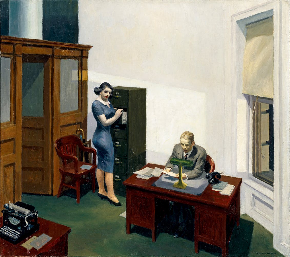 Edward Hopper, Office at Night, 1940