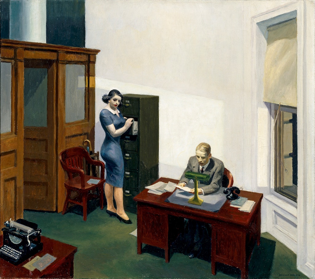 Edward Hopper, Office at Night, 1940