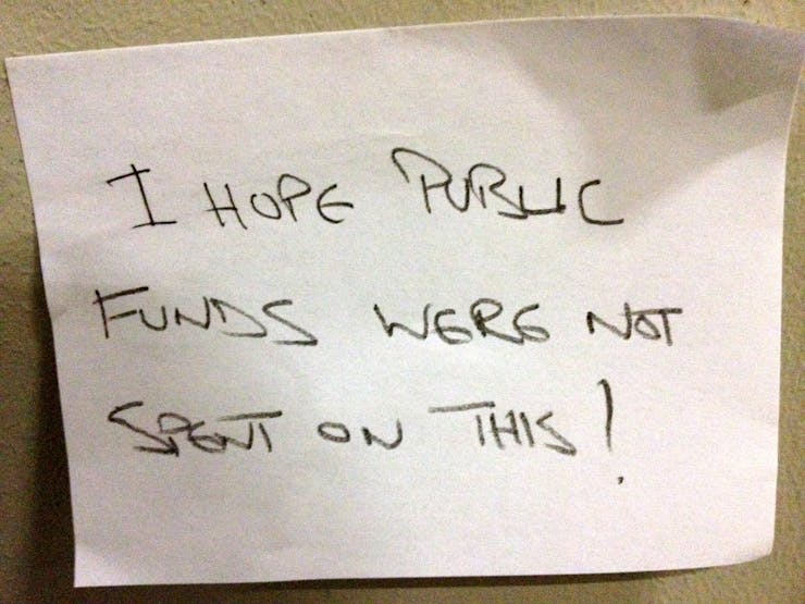 Most subtle visitor feedback sighted at a contemporary art museum