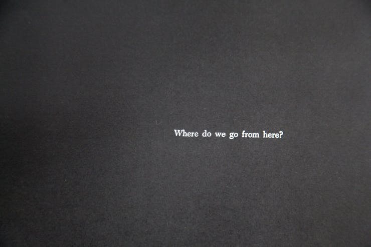 Detail of printed matter from the Sogetsu Art Center at Keio University, Tokyo