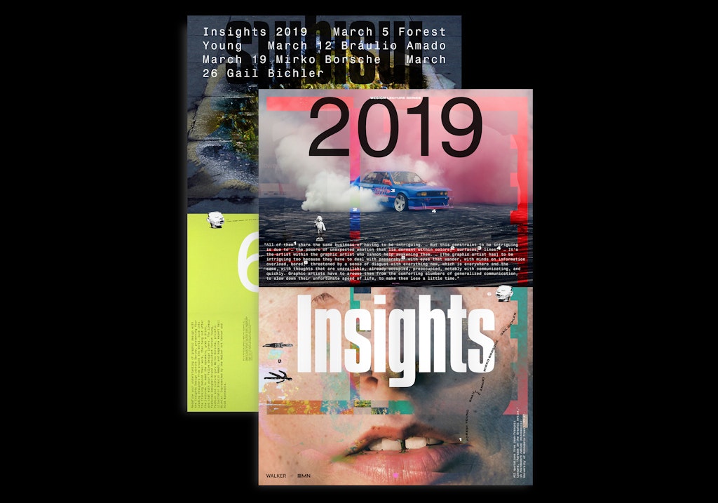 Graphic collage for Insights Design series