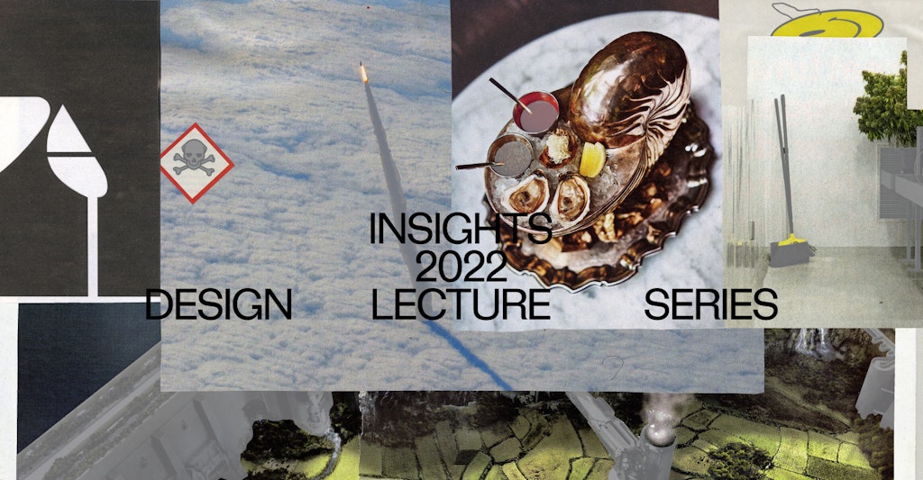 Collage image featuring pictures of rocket in atmosphere, oysters, etc., with type that says 