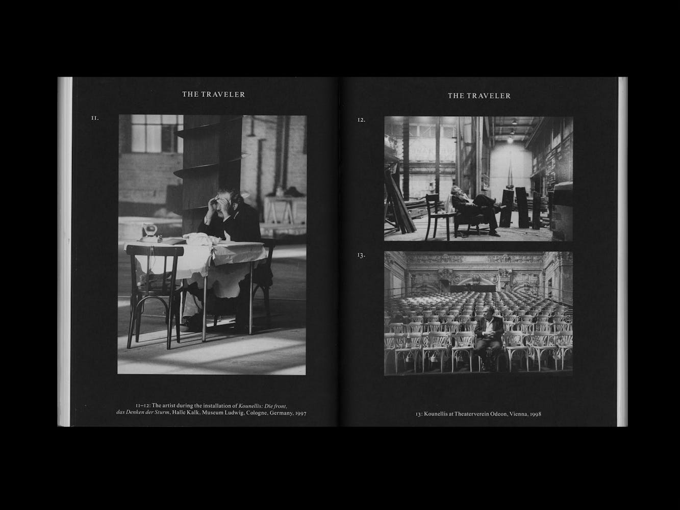 Spread of a book with pictures of artwork.