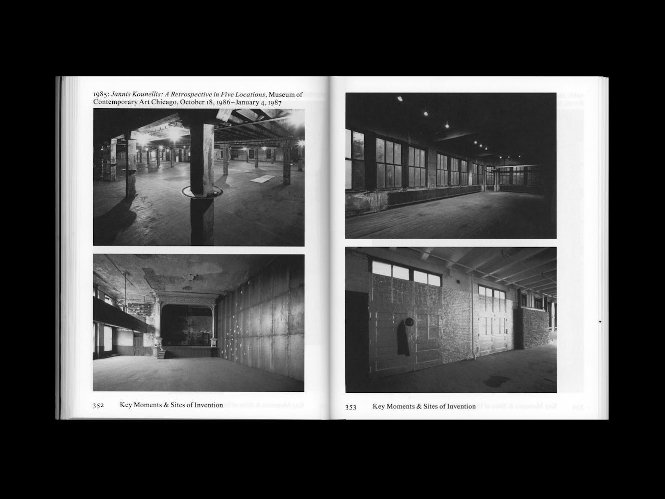 Spread of a book with pictures of artwork.