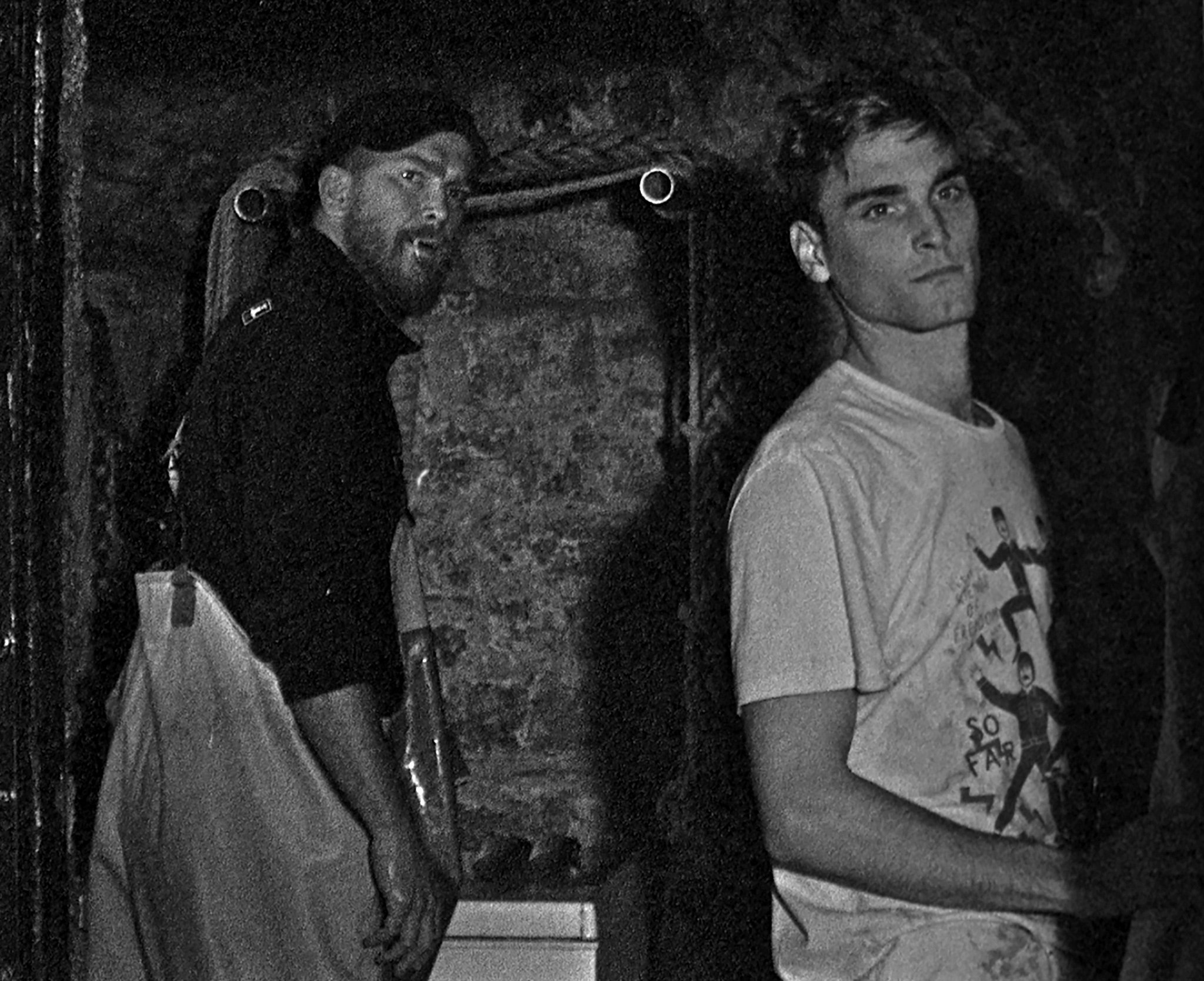 Black and white still image of fisherman in film called Bait.