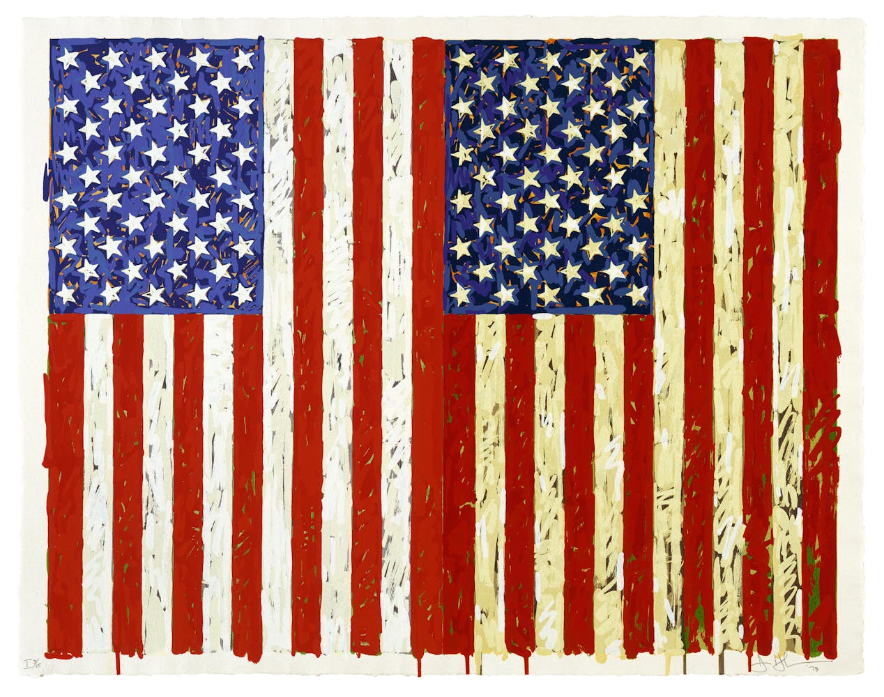 American flag prints