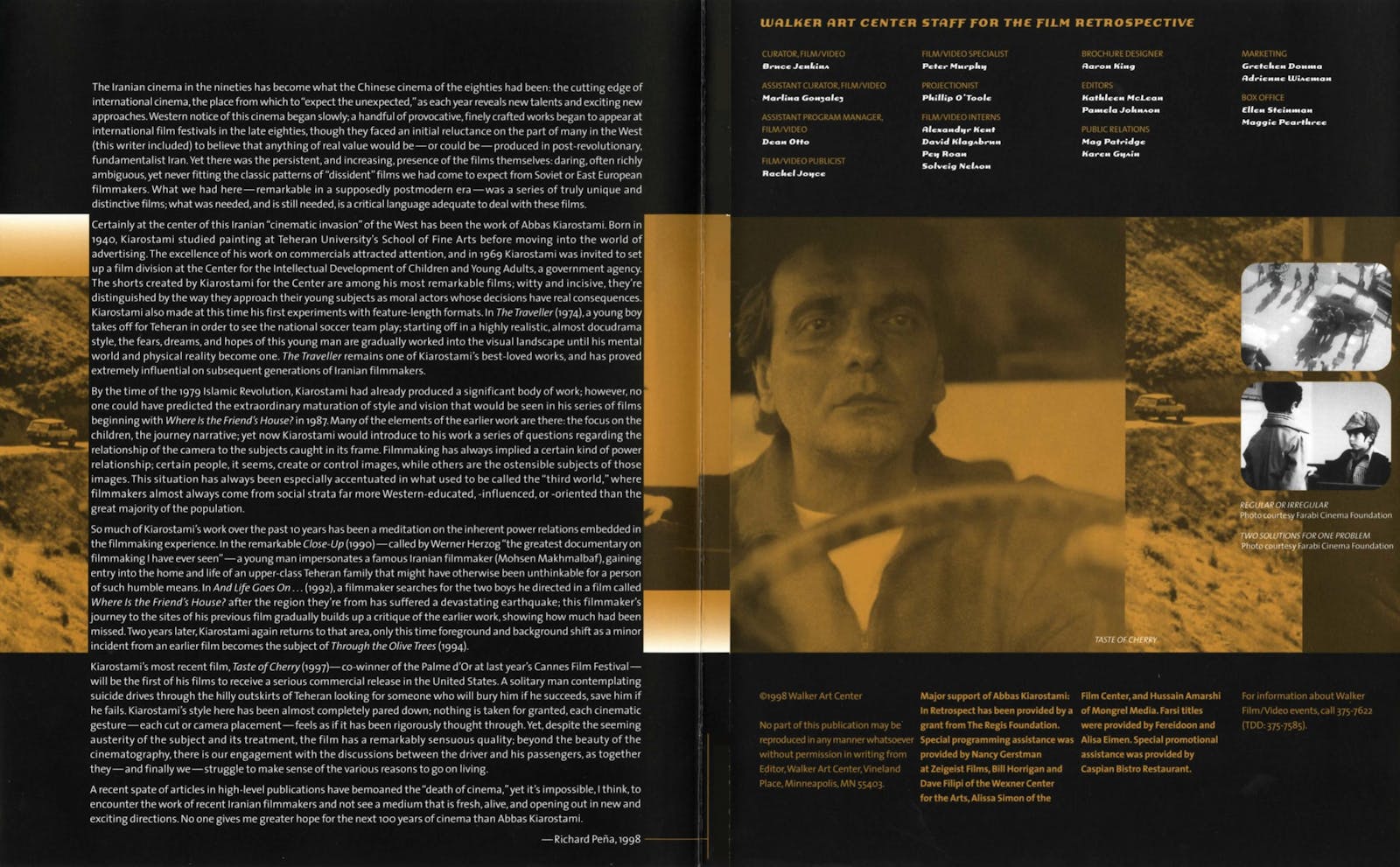 Abbas Kiarostami brochure 2