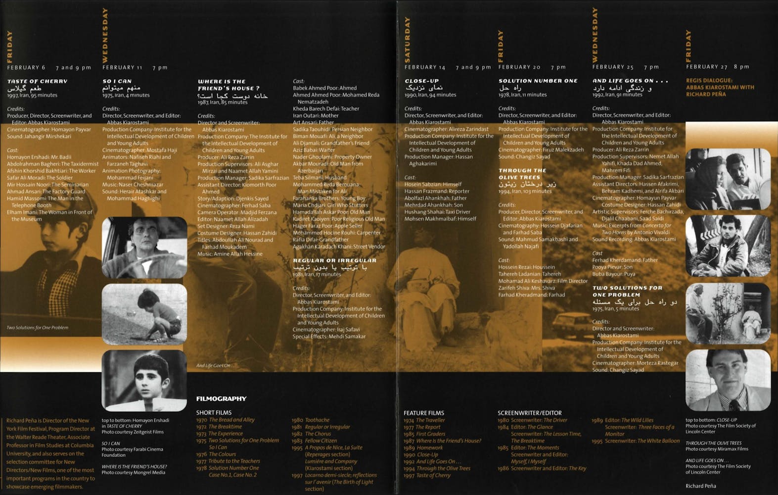 Abbas Kiarostami brochure 3