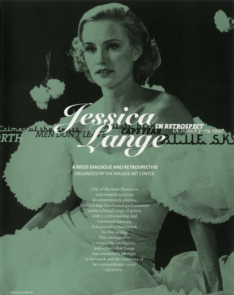 Jessica Lange brochure 1