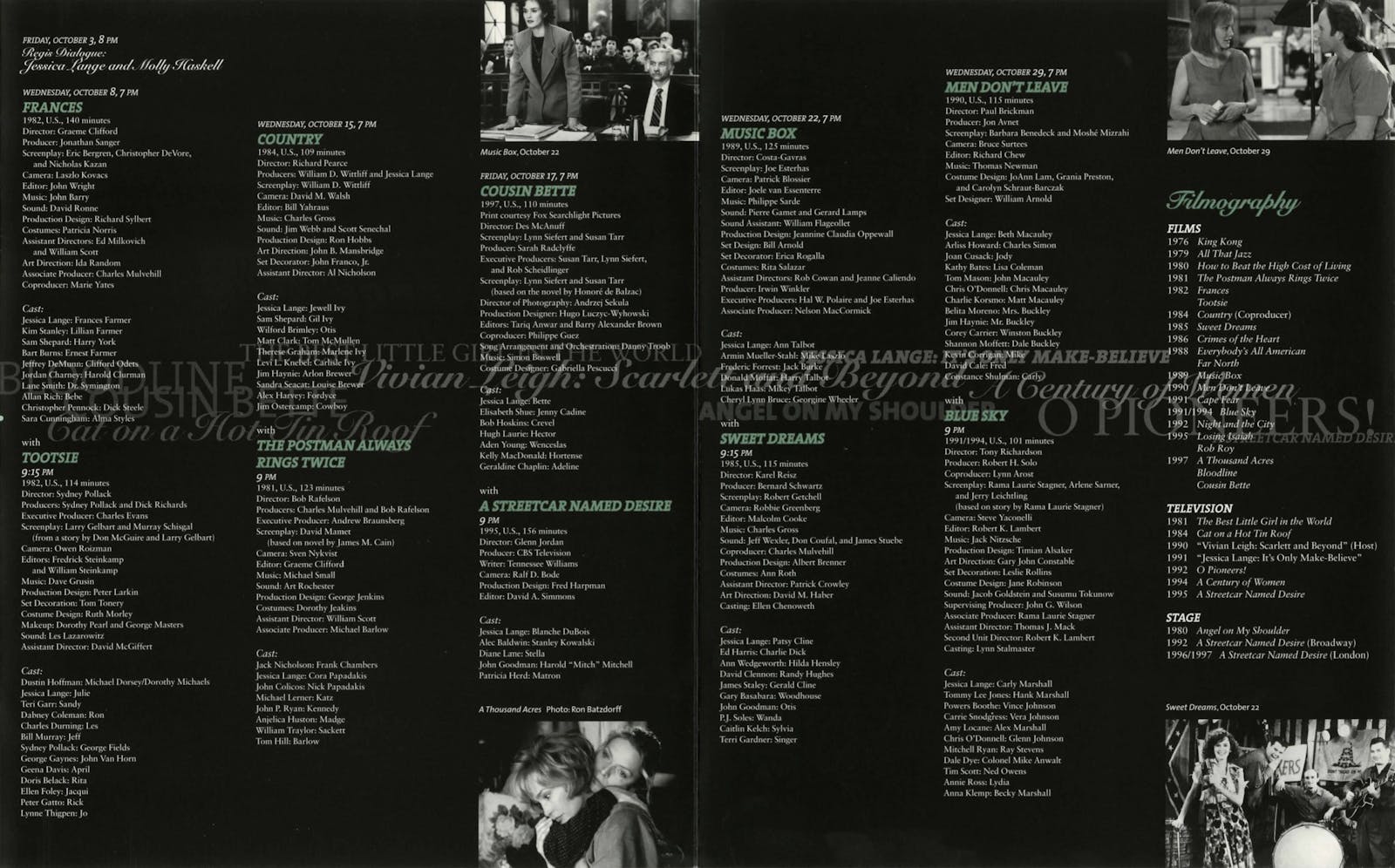 Jessica Lange brochure 3