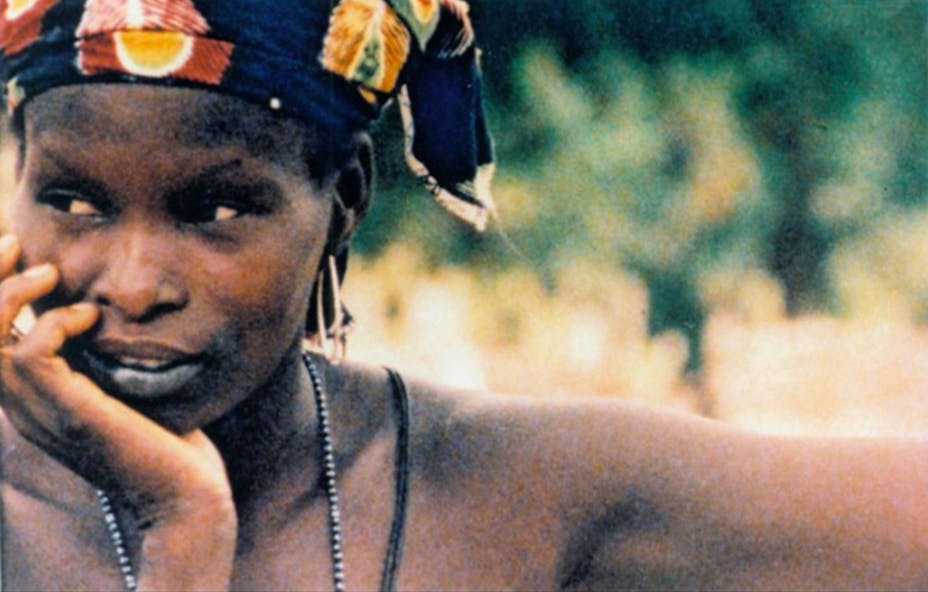 Image of woman with chin in hand