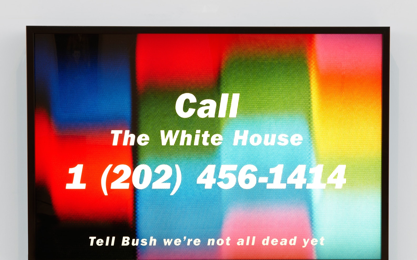 Donald Moffett, <em>Call the White House</em>, 1990