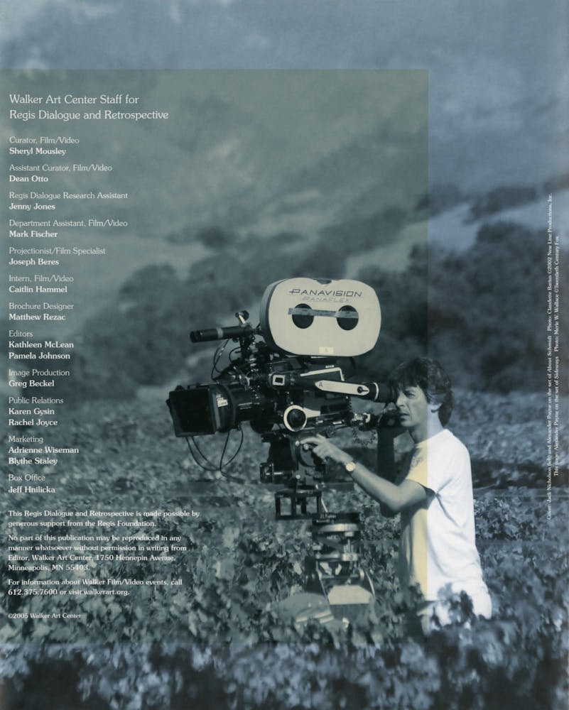 Alexander Payne Dialogue event brochure page 5