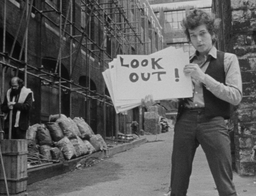 Bob Dylan in D. A. Pennebaker's Dont Look Back, 1967. Photo courtesy Janus Films.