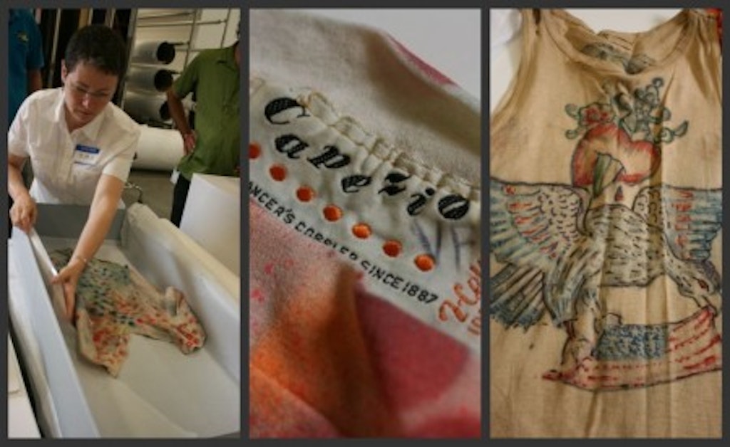 Details from Robert Rauschenberg's costume designs