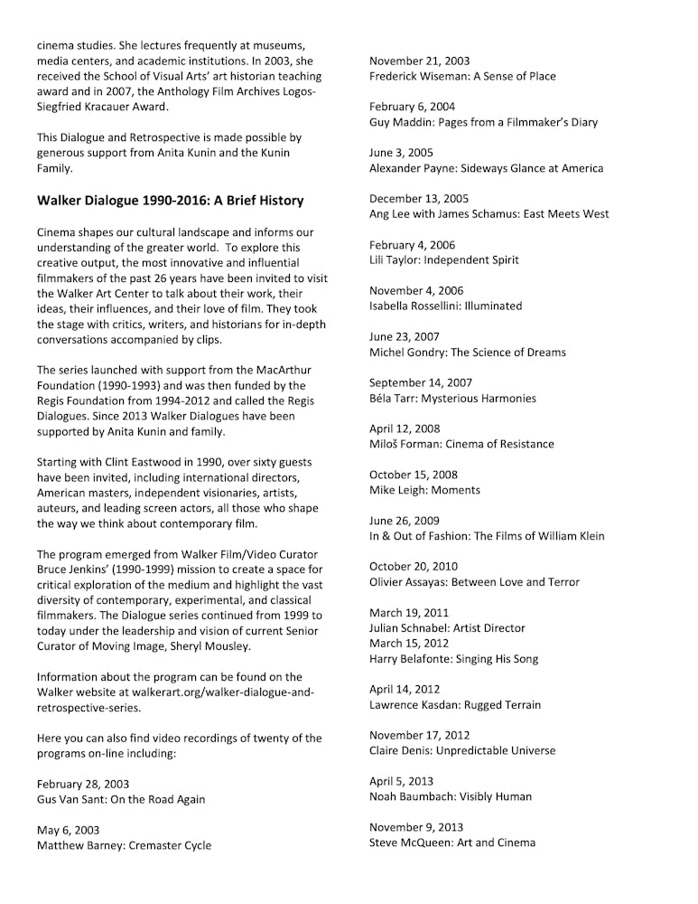 Robert Redford program notes pg 5