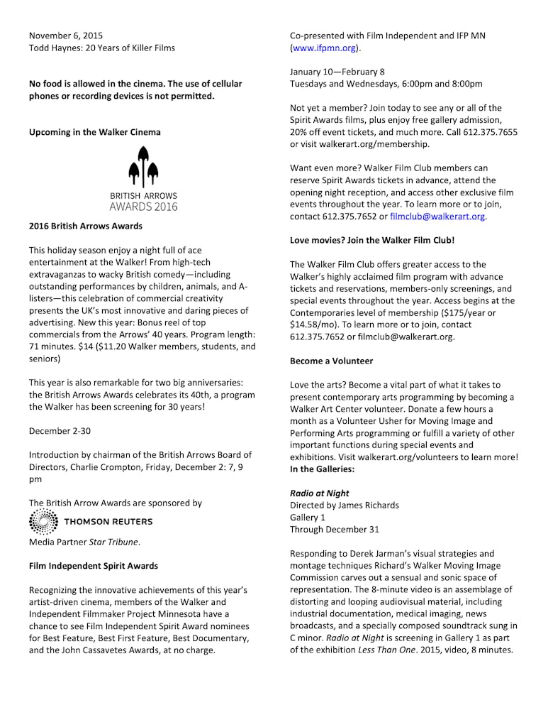 Robert Redford program notes pg 6