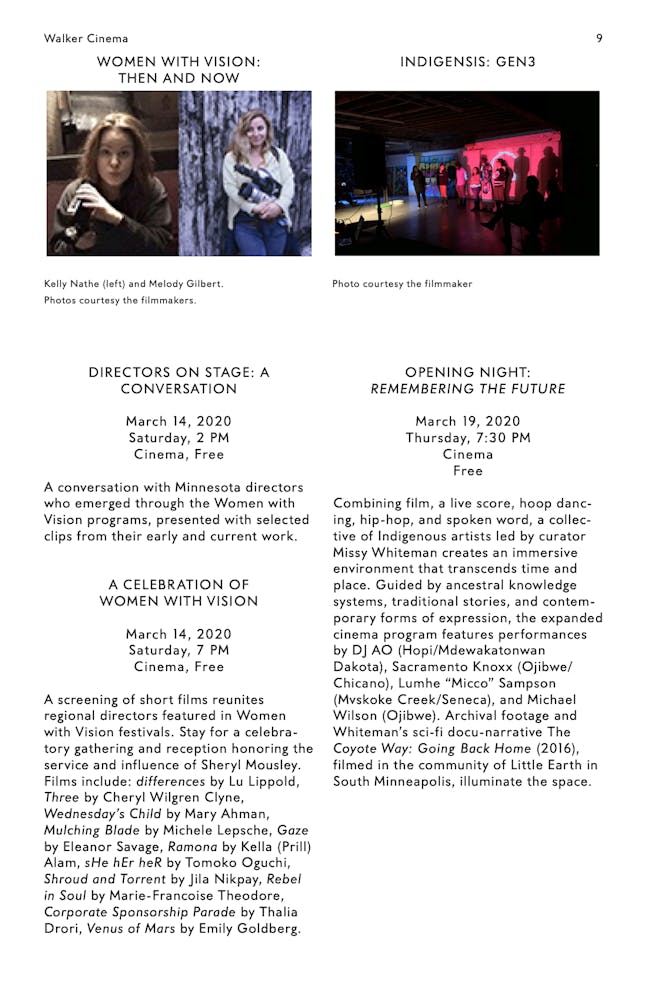 Julia Reichert Dialogue event brochure page 9