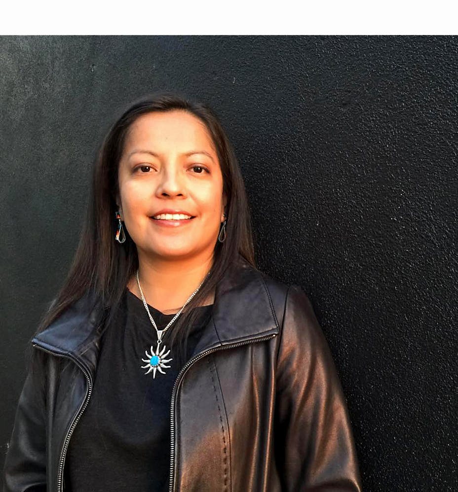 Shanna Ketchum in a leather jacket.