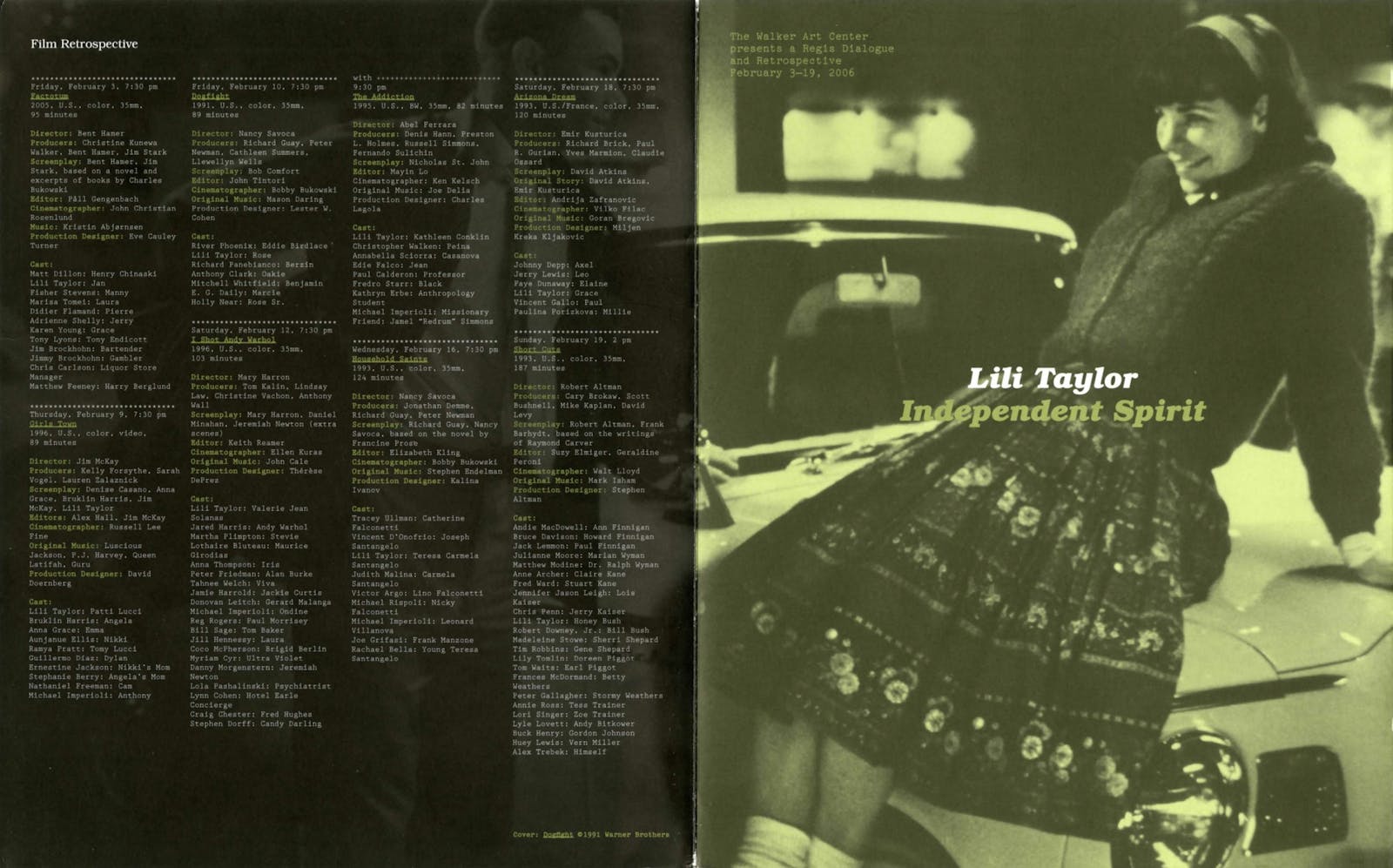 Lili Taylor Dialogue event brochure pg 1